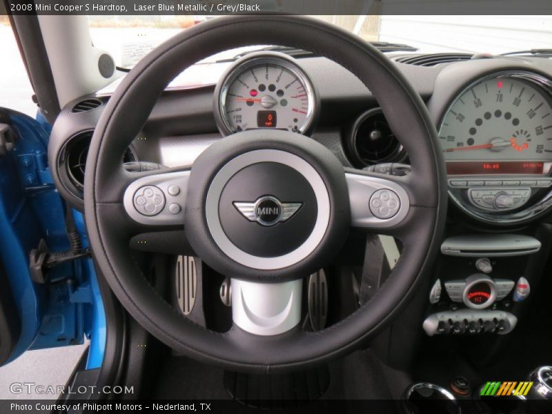Laser Blue Metallic / Grey/Black 2008 Mini Cooper S Hardtop