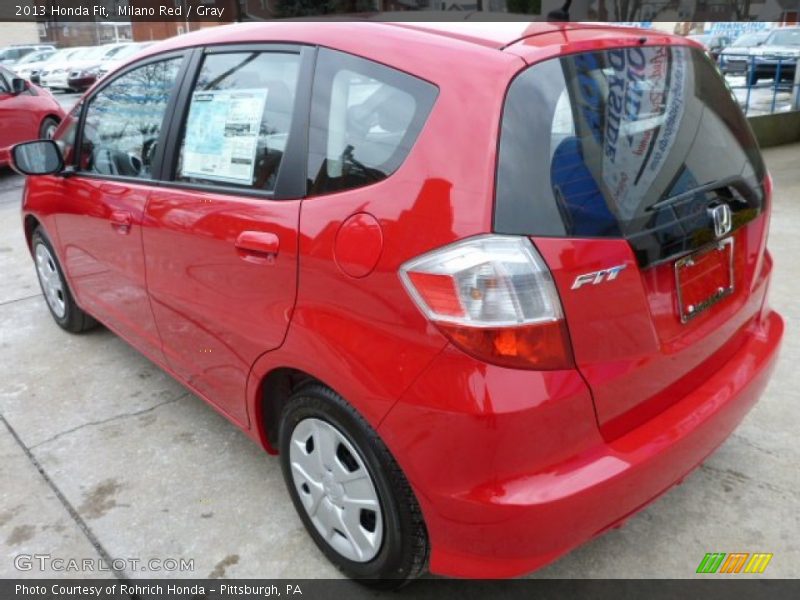 Milano Red / Gray 2013 Honda Fit