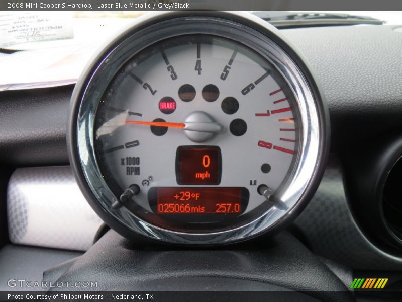 Laser Blue Metallic / Grey/Black 2008 Mini Cooper S Hardtop