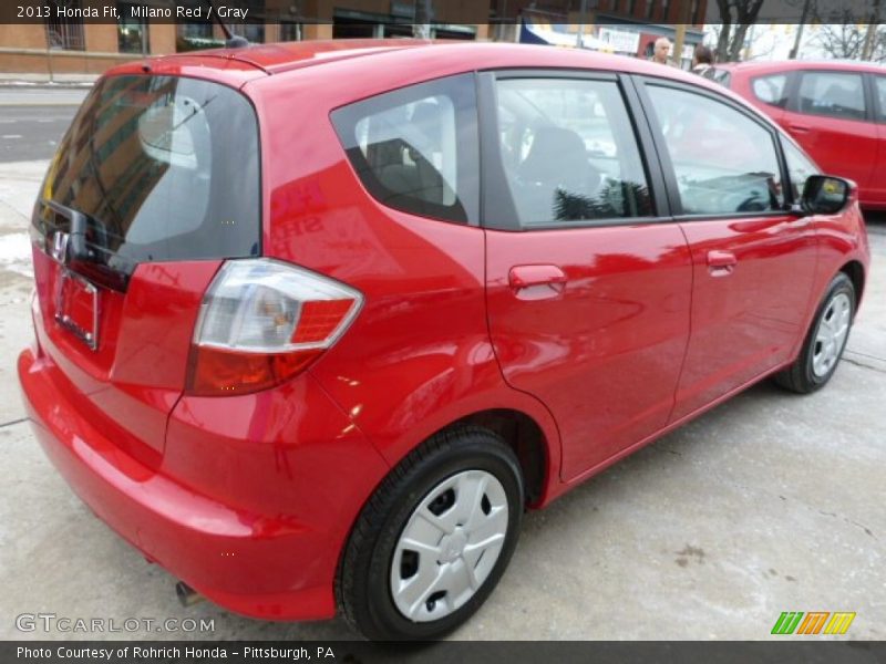 Milano Red / Gray 2013 Honda Fit