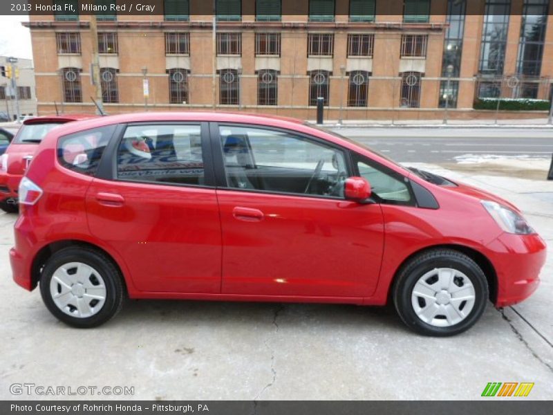 Milano Red / Gray 2013 Honda Fit