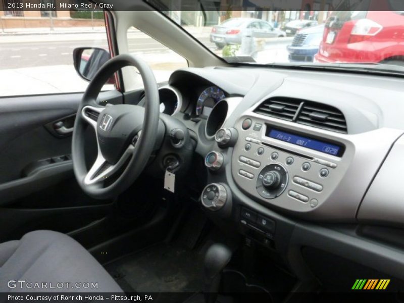 Milano Red / Gray 2013 Honda Fit