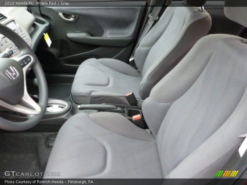 Milano Red / Gray 2013 Honda Fit