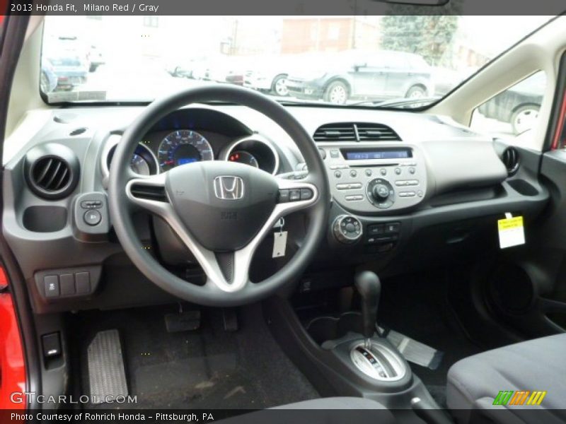 Milano Red / Gray 2013 Honda Fit