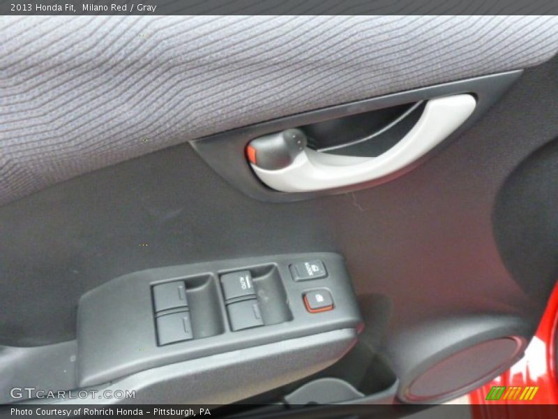 Milano Red / Gray 2013 Honda Fit