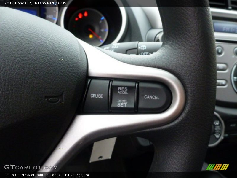 Milano Red / Gray 2013 Honda Fit