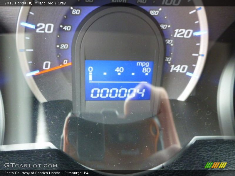 Milano Red / Gray 2013 Honda Fit