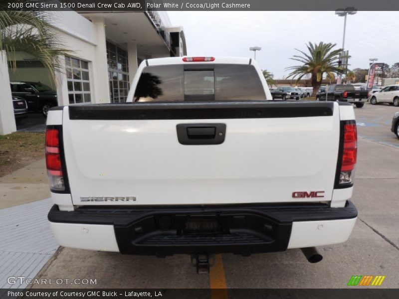 Polar White / Cocoa/Light Cashmere 2008 GMC Sierra 1500 Denali Crew Cab AWD