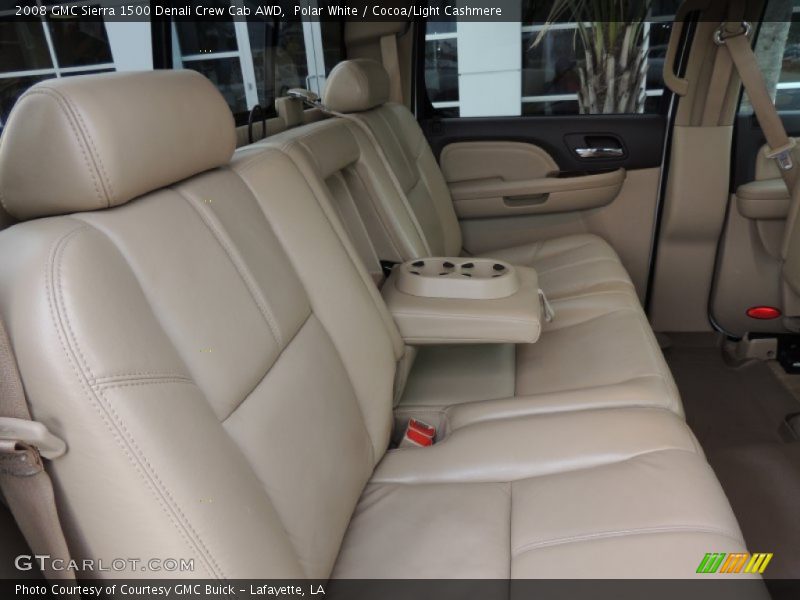 Polar White / Cocoa/Light Cashmere 2008 GMC Sierra 1500 Denali Crew Cab AWD