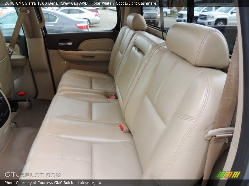 Polar White / Cocoa/Light Cashmere 2008 GMC Sierra 1500 Denali Crew Cab AWD