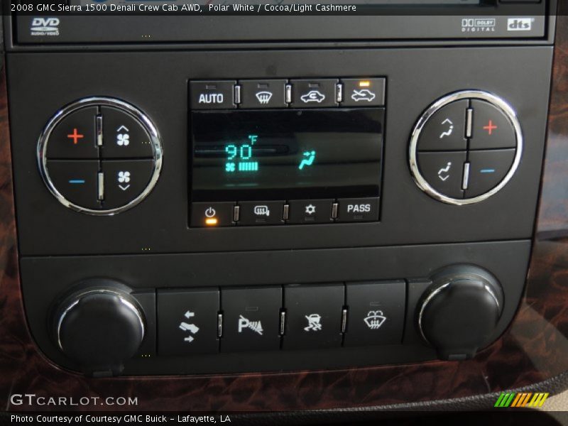 Polar White / Cocoa/Light Cashmere 2008 GMC Sierra 1500 Denali Crew Cab AWD