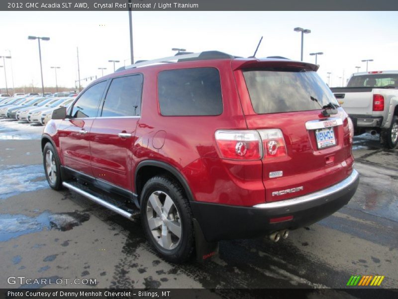 Crystal Red Tintcoat / Light Titanium 2012 GMC Acadia SLT AWD