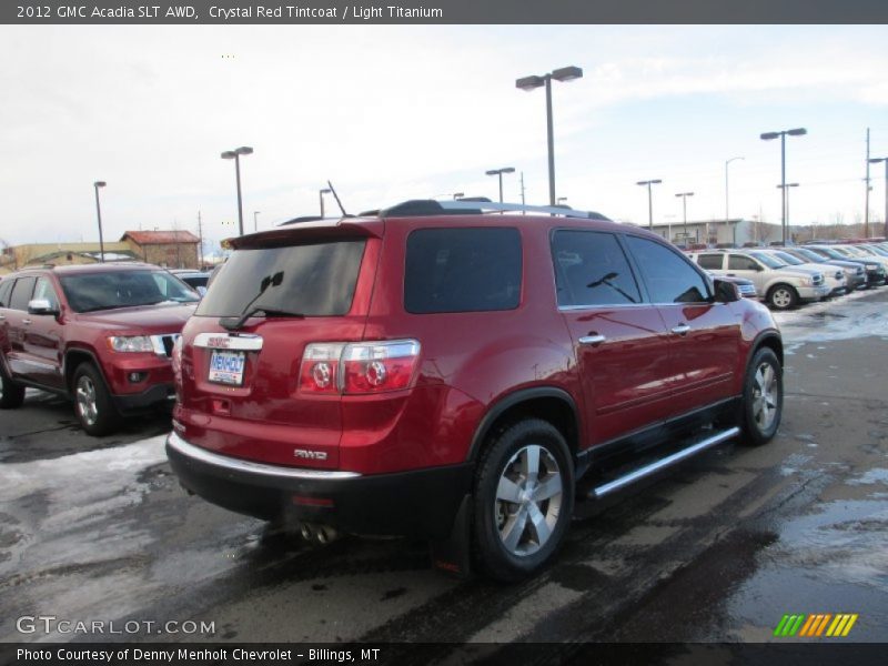 Crystal Red Tintcoat / Light Titanium 2012 GMC Acadia SLT AWD