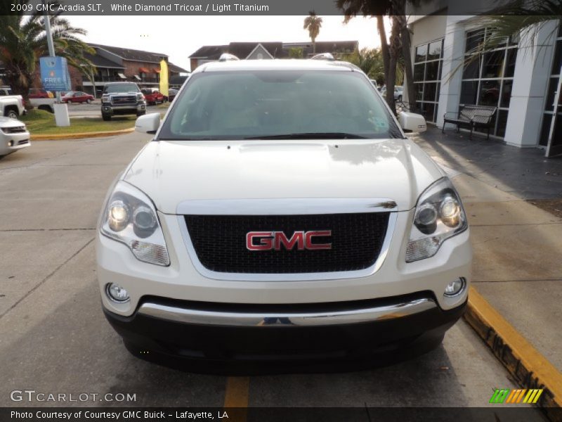 White Diamond Tricoat / Light Titanium 2009 GMC Acadia SLT