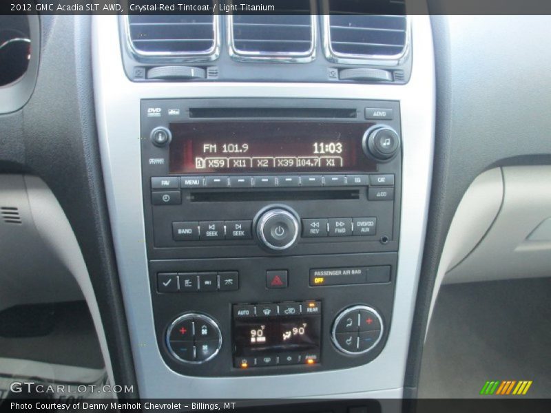 Crystal Red Tintcoat / Light Titanium 2012 GMC Acadia SLT AWD
