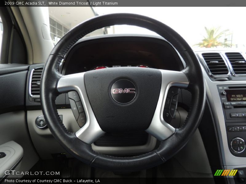 White Diamond Tricoat / Light Titanium 2009 GMC Acadia SLT