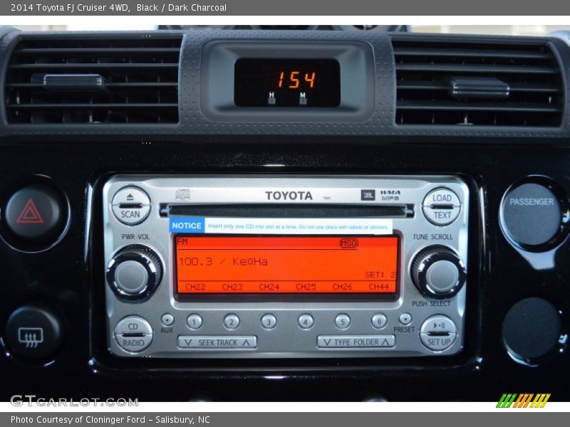 Black / Dark Charcoal 2014 Toyota FJ Cruiser 4WD