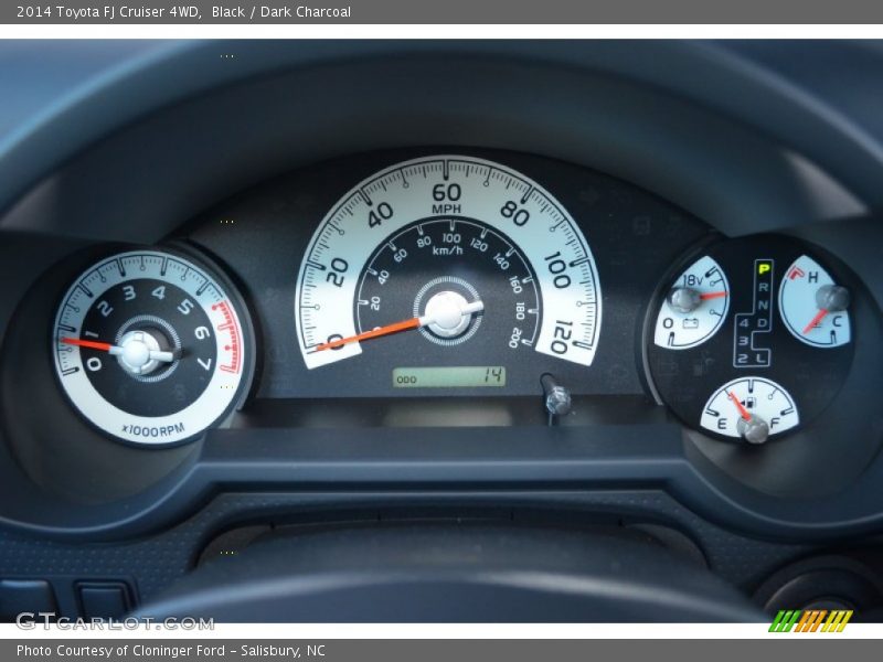 Black / Dark Charcoal 2014 Toyota FJ Cruiser 4WD