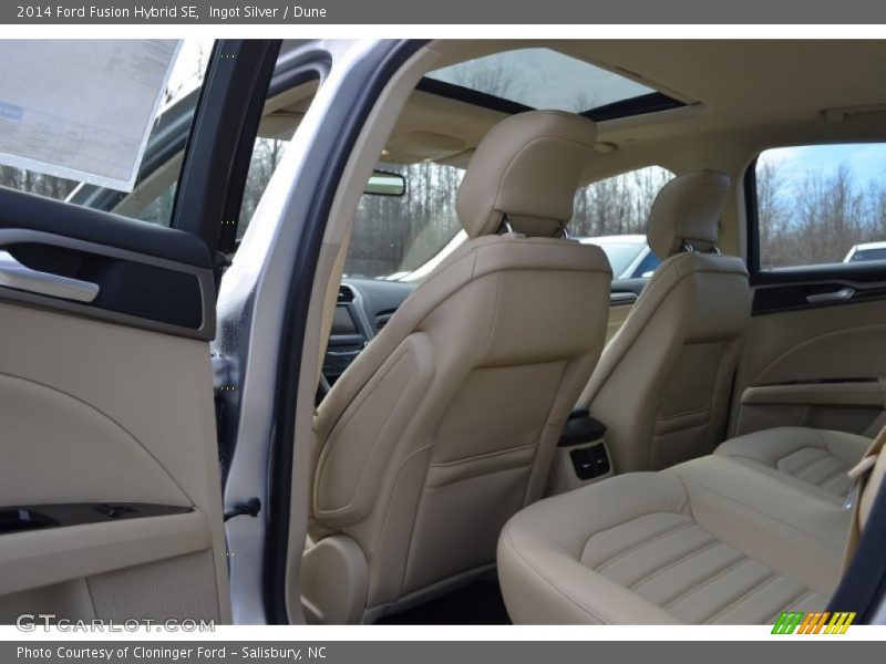 Ingot Silver / Dune 2014 Ford Fusion Hybrid SE
