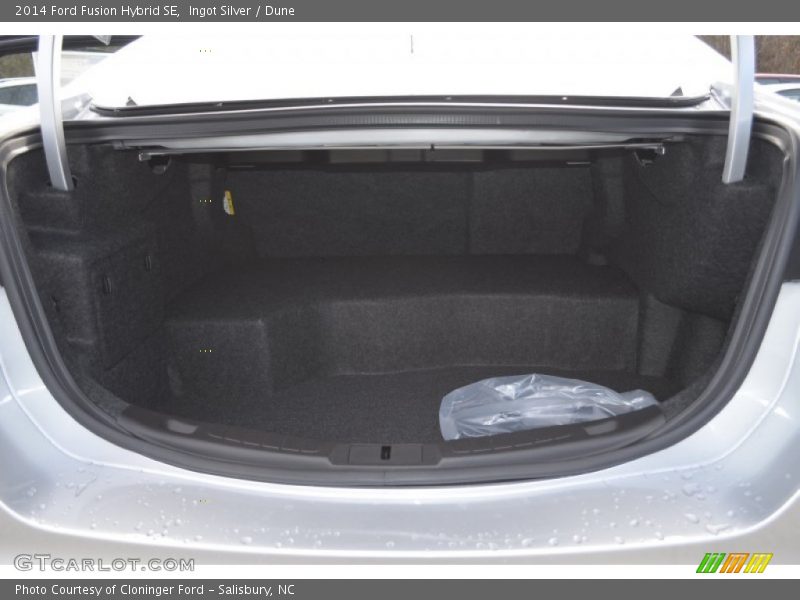 Ingot Silver / Dune 2014 Ford Fusion Hybrid SE