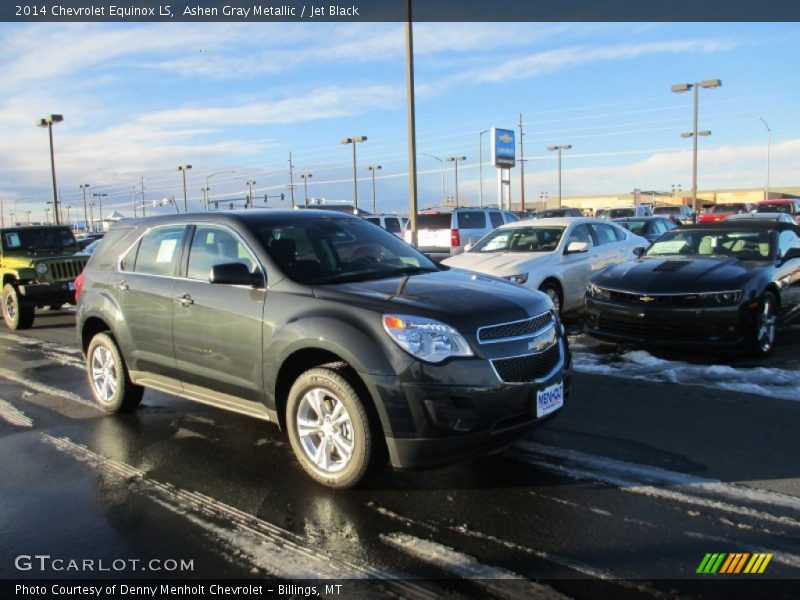 Ashen Gray Metallic / Jet Black 2014 Chevrolet Equinox LS