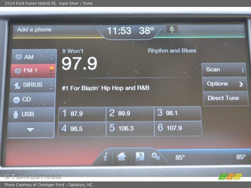 Ingot Silver / Dune 2014 Ford Fusion Hybrid SE