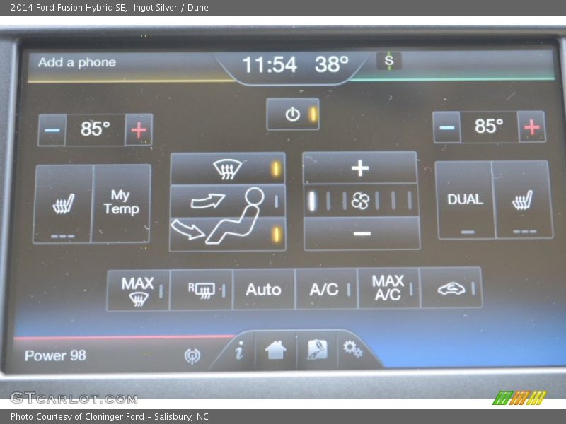 Ingot Silver / Dune 2014 Ford Fusion Hybrid SE