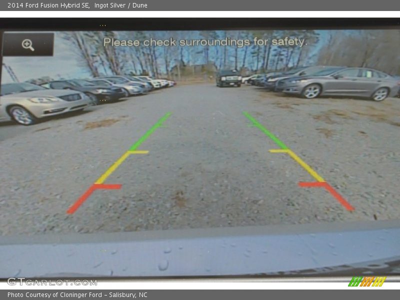 Ingot Silver / Dune 2014 Ford Fusion Hybrid SE