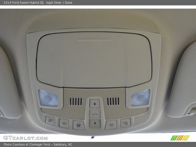 Ingot Silver / Dune 2014 Ford Fusion Hybrid SE