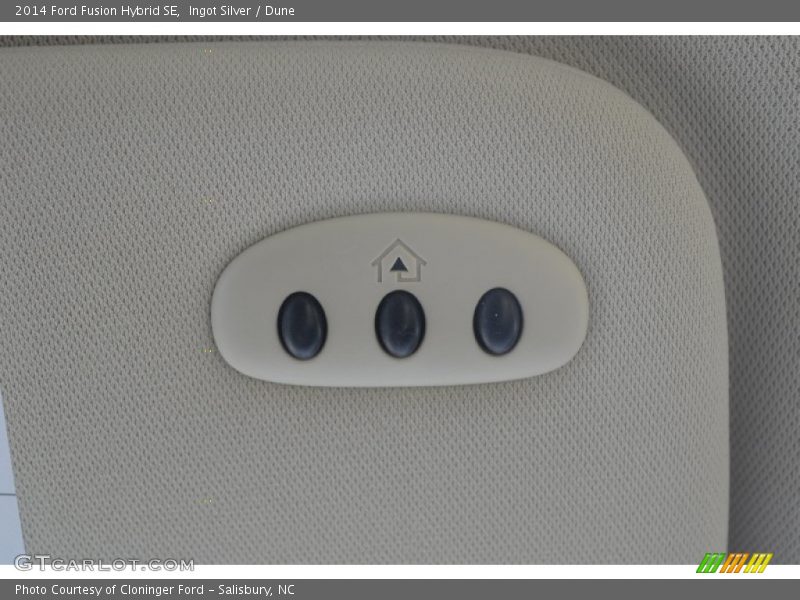 Ingot Silver / Dune 2014 Ford Fusion Hybrid SE