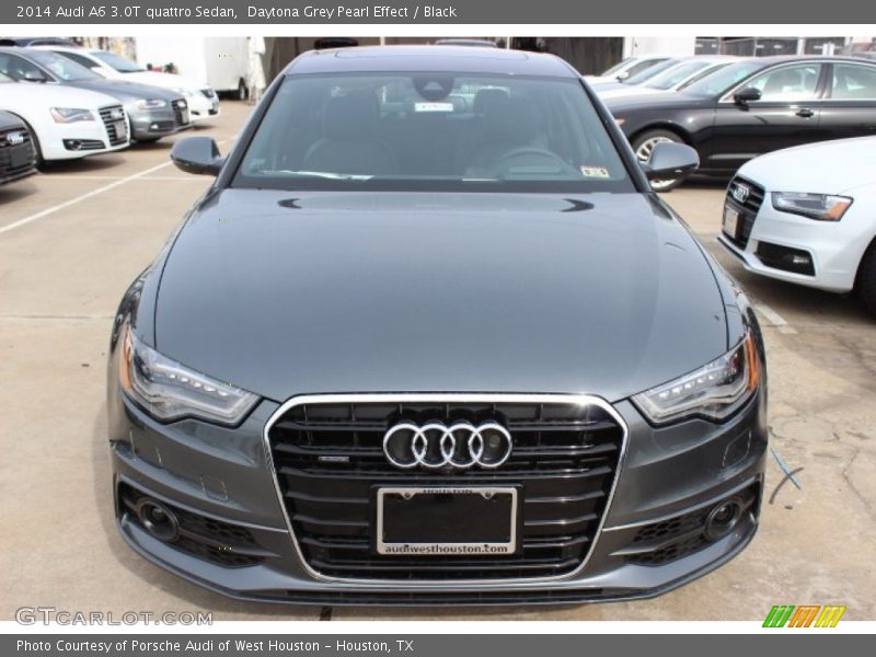 Daytona Grey Pearl Effect / Black 2014 Audi A6 3.0T quattro Sedan