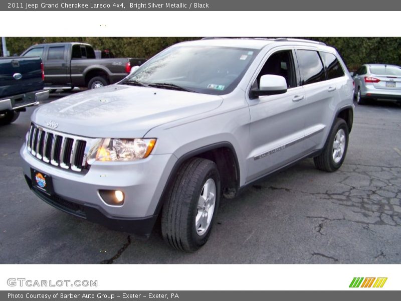 Bright Silver Metallic / Black 2011 Jeep Grand Cherokee Laredo 4x4