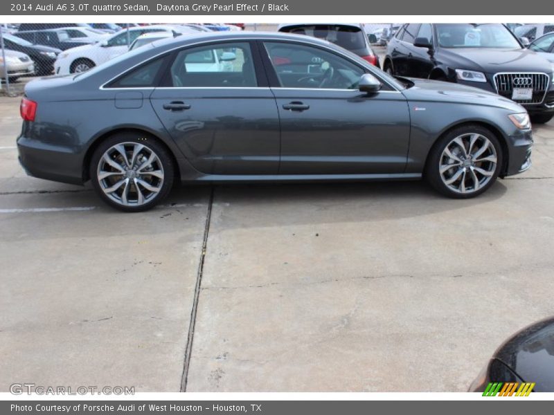 Daytona Grey Pearl Effect / Black 2014 Audi A6 3.0T quattro Sedan