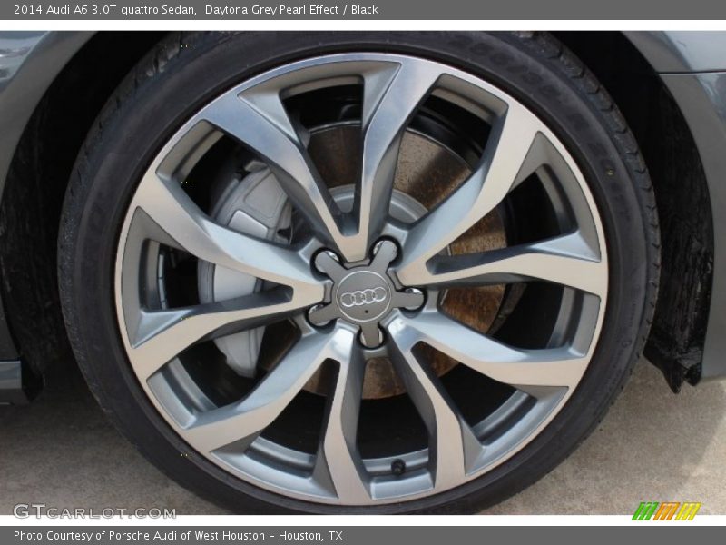 Daytona Grey Pearl Effect / Black 2014 Audi A6 3.0T quattro Sedan