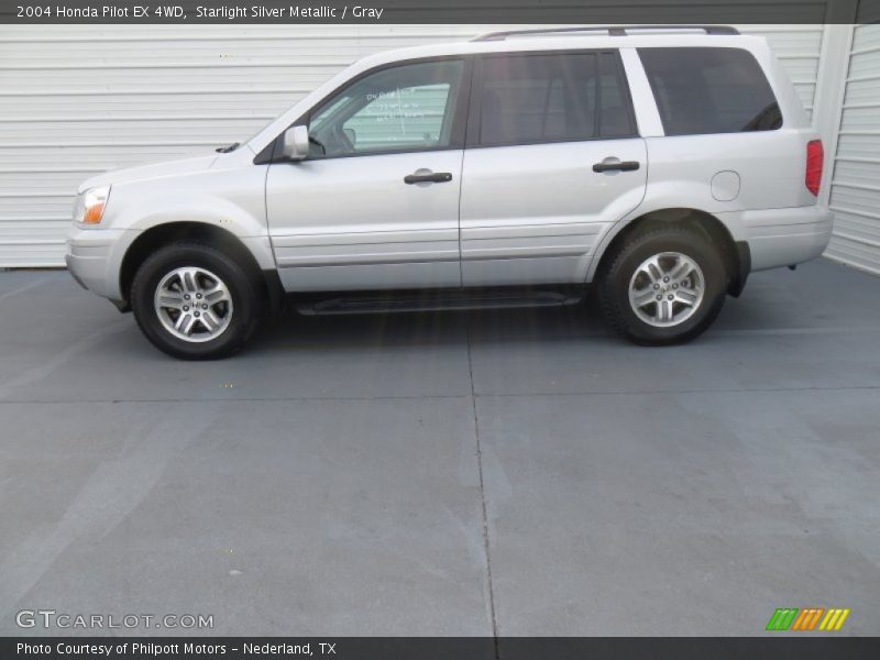 Starlight Silver Metallic / Gray 2004 Honda Pilot EX 4WD