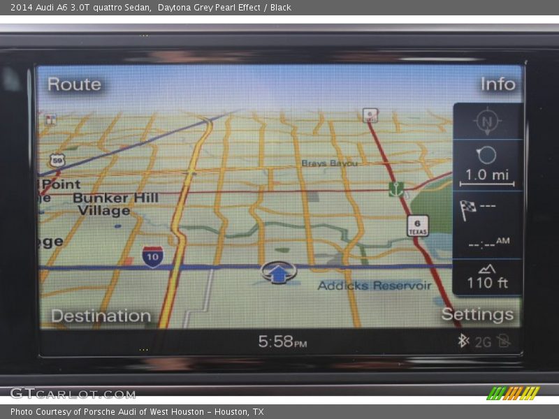 Daytona Grey Pearl Effect / Black 2014 Audi A6 3.0T quattro Sedan