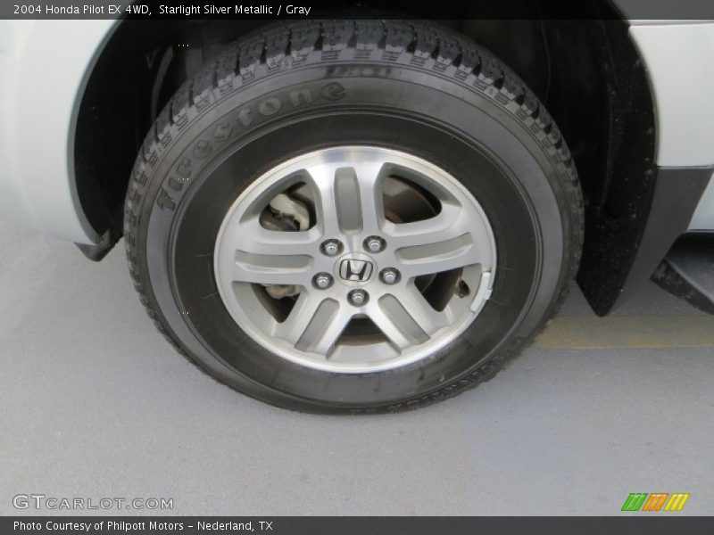 Starlight Silver Metallic / Gray 2004 Honda Pilot EX 4WD