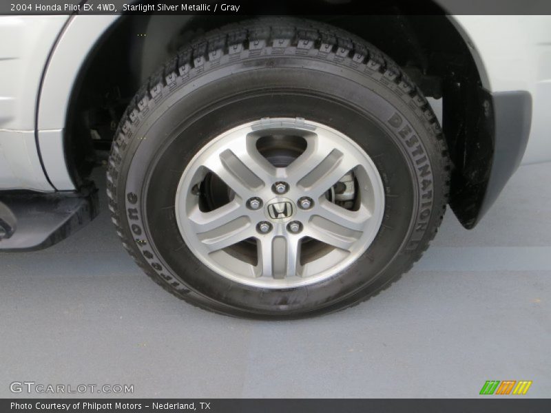 Starlight Silver Metallic / Gray 2004 Honda Pilot EX 4WD