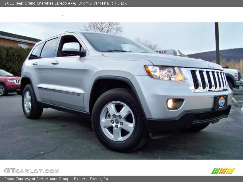 Bright Silver Metallic / Black 2011 Jeep Grand Cherokee Laredo 4x4