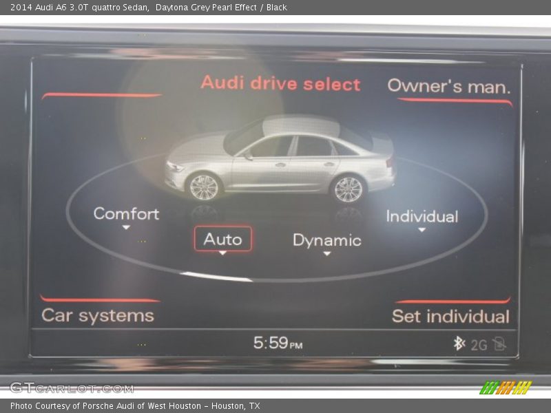 Daytona Grey Pearl Effect / Black 2014 Audi A6 3.0T quattro Sedan