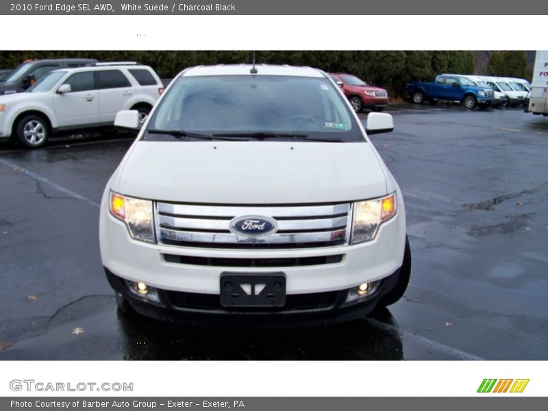 White Suede / Charcoal Black 2010 Ford Edge SEL AWD