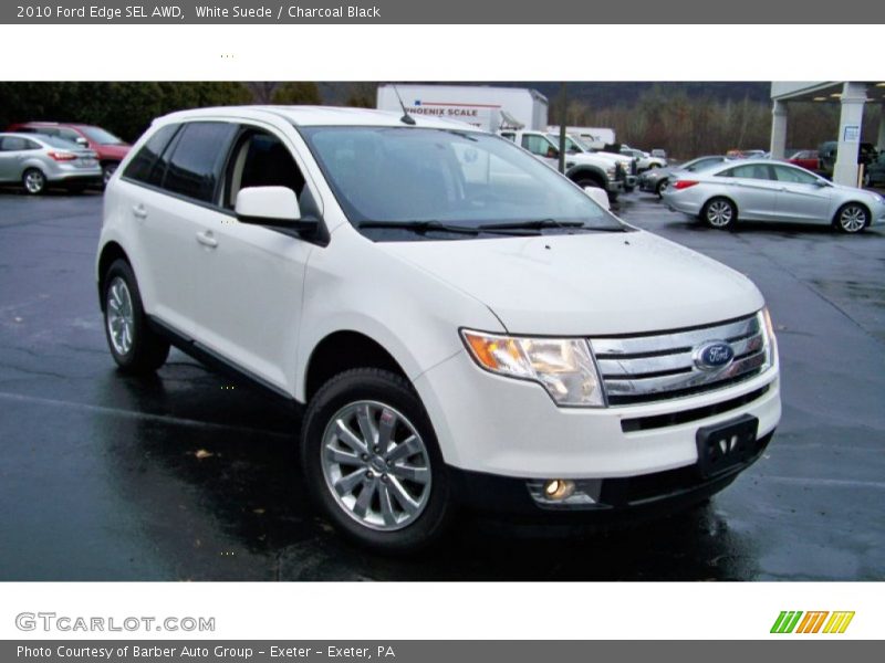 White Suede / Charcoal Black 2010 Ford Edge SEL AWD