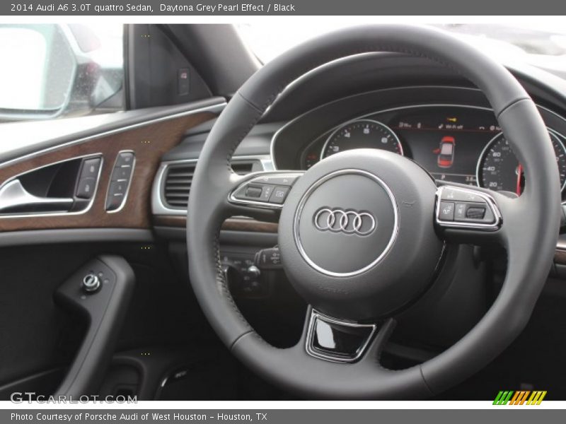 Daytona Grey Pearl Effect / Black 2014 Audi A6 3.0T quattro Sedan