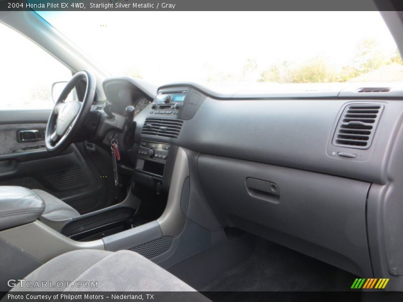 Starlight Silver Metallic / Gray 2004 Honda Pilot EX 4WD