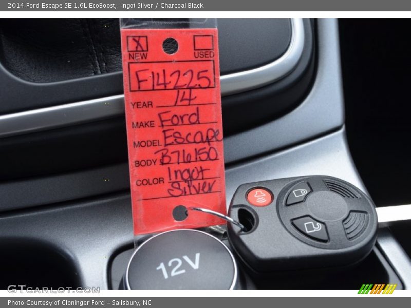 Ingot Silver / Charcoal Black 2014 Ford Escape SE 1.6L EcoBoost