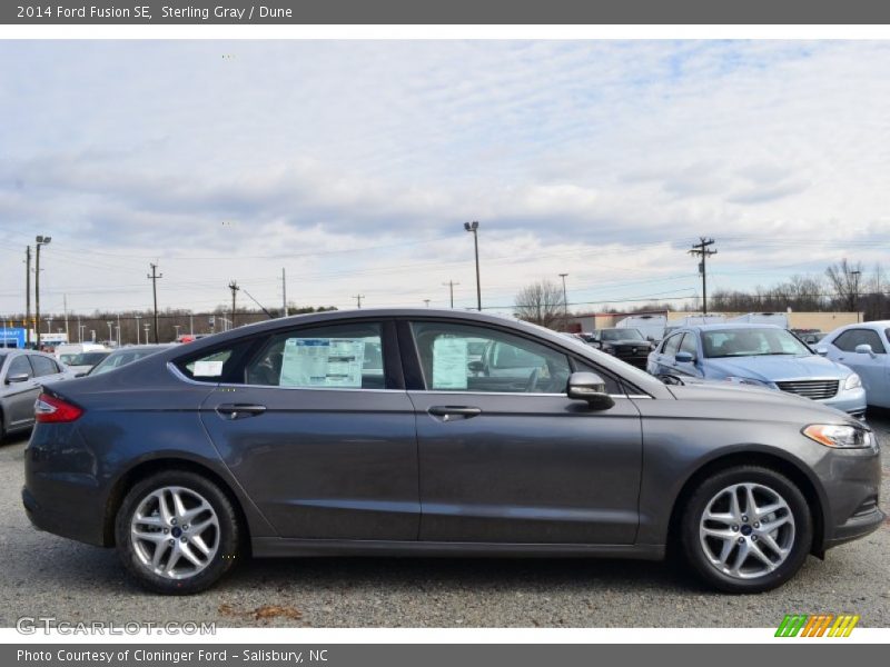 Sterling Gray / Dune 2014 Ford Fusion SE