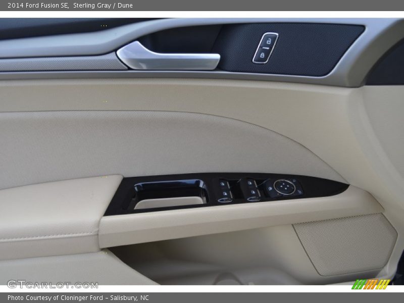 Sterling Gray / Dune 2014 Ford Fusion SE