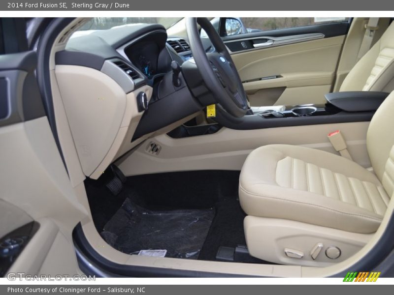 Sterling Gray / Dune 2014 Ford Fusion SE