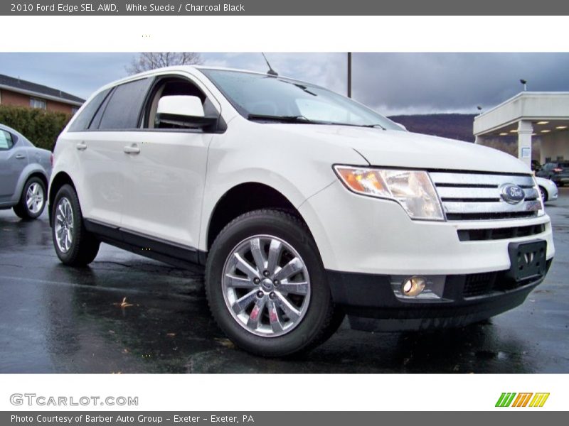 White Suede / Charcoal Black 2010 Ford Edge SEL AWD