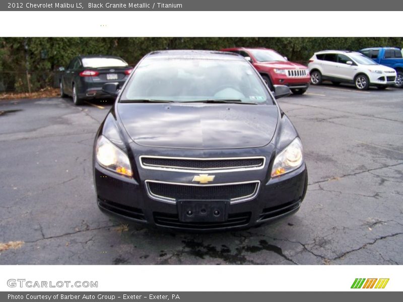 Black Granite Metallic / Titanium 2012 Chevrolet Malibu LS